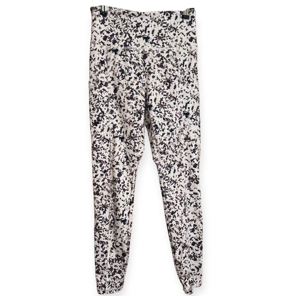Balance Collection Women's Small Printed High Waist Athletic Leggings Pants